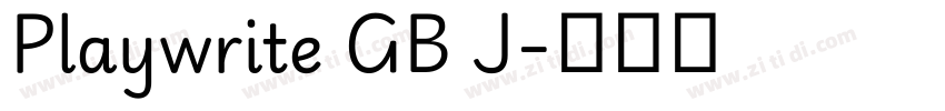 Playwrite GB J字体转换